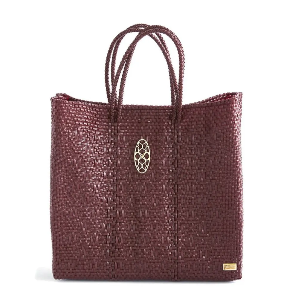 MEDIUM BURGUNDY TOTE BAG