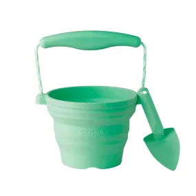 Mini foldable bucket   shovel mint - SCRUNCH