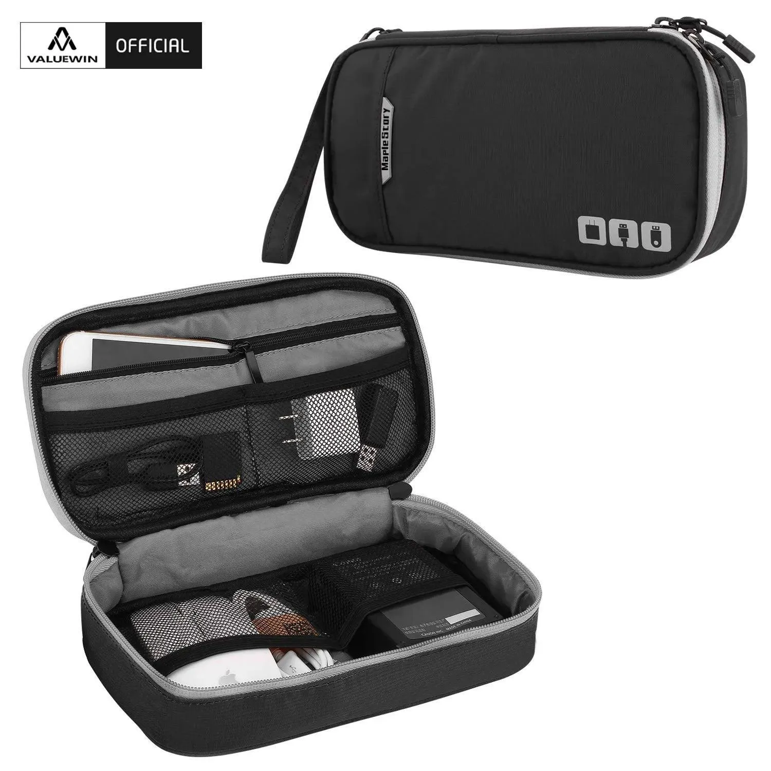 Portable Gadget Organizer & Cable Bag: Waterproof Travel Case for Electronic Accessories