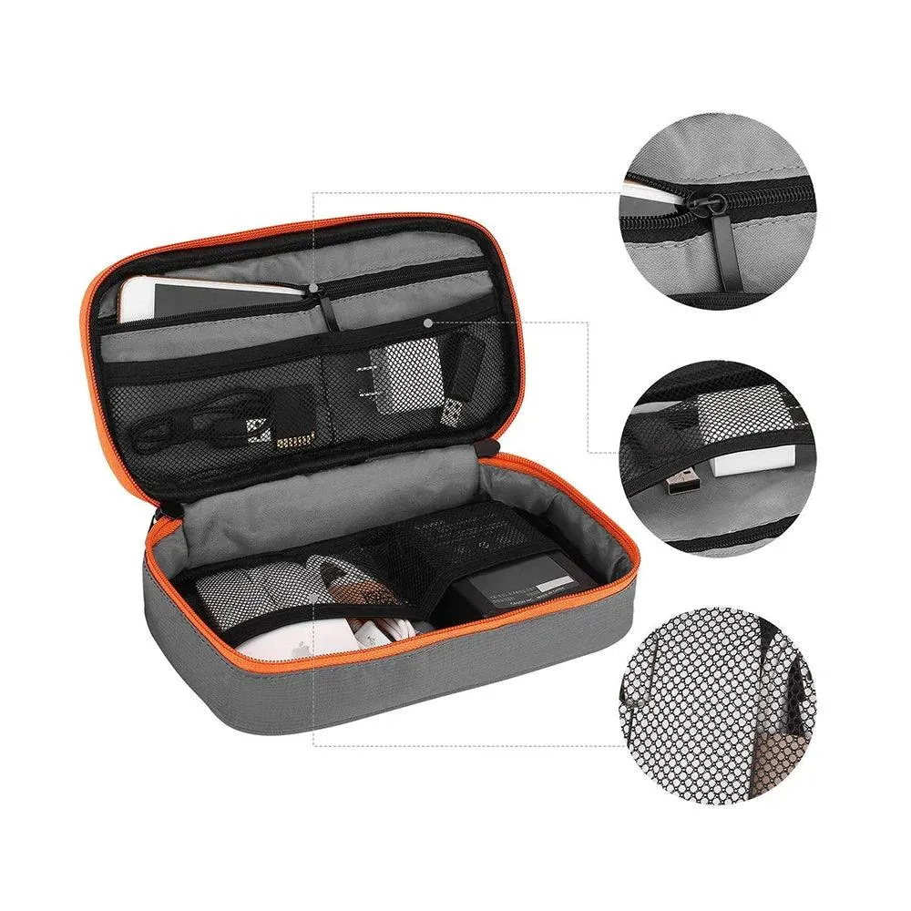 Portable Gadget Organizer & Cable Bag: Waterproof Travel Case for Electronic Accessories