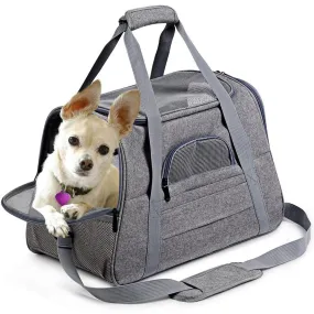 Portable Pet Carrier Bag With Mesh Window Airline Approved