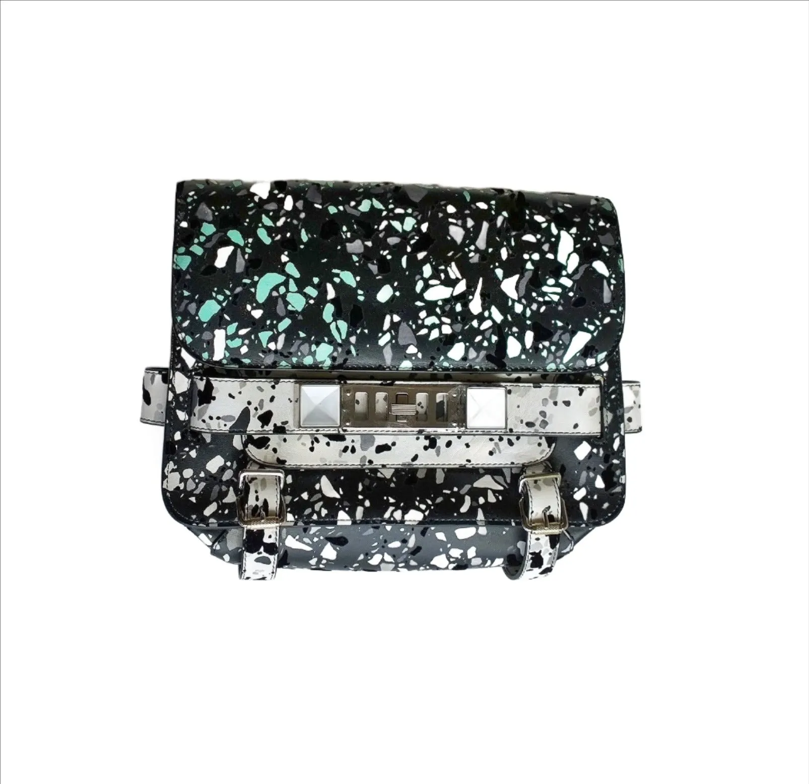 Proenza Schouler Speckled Leather PS 11 Handbag with Crossbody Strap