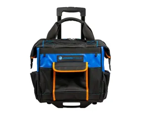 Professional Rolling Tool Bag, 18 Pockets, 16"