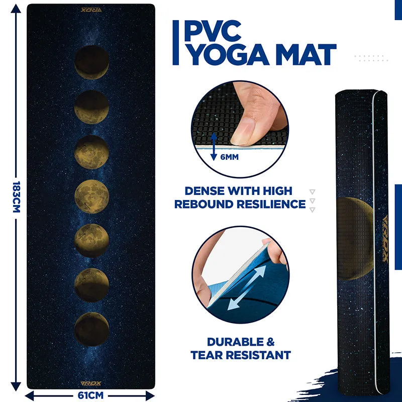 RDX D8 Iris 6mm PVC Yoga Mat Universe Blue