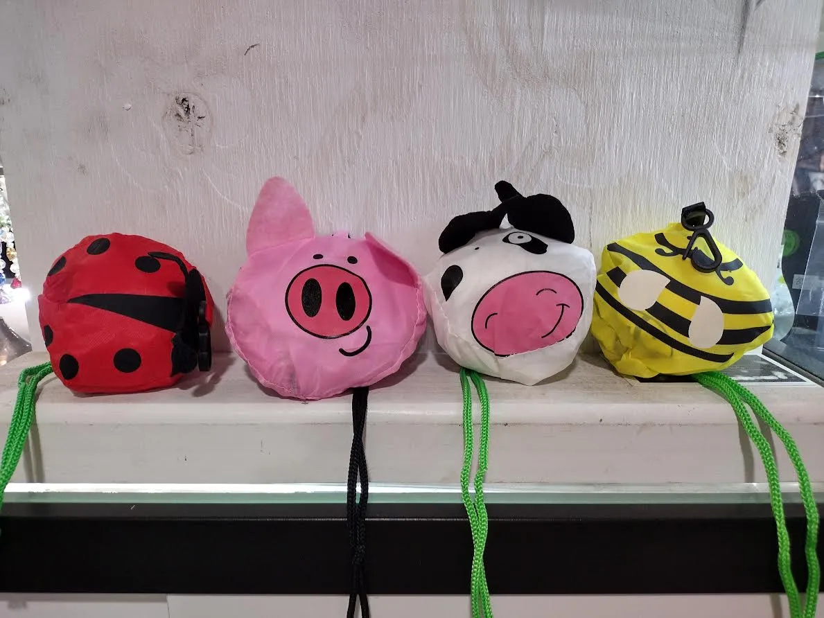 Reusable Waterproof Shopping Bags Pig Cow Honeybee Ladybug