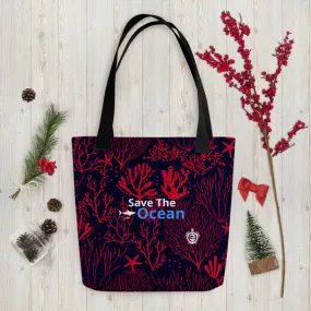 Save The Ocean Coral reef Benefit reusable bag. Makes a great gift bag and because its a reusable bag it keeps making an impact.