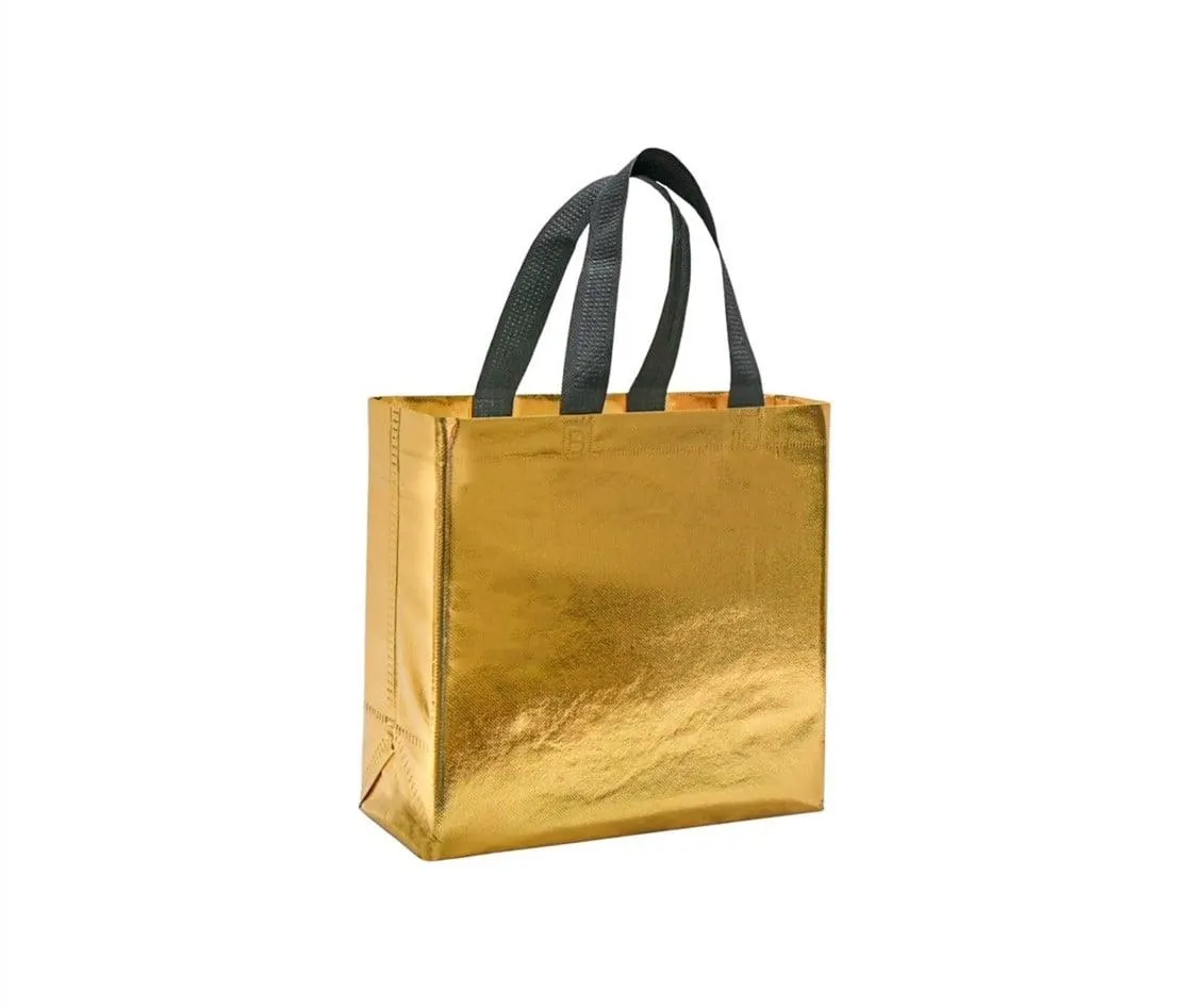 Shopping Bag | Carry Bag for Return Gifts | Non-Woven Gift Bags | Tote Bags (Pack of 10 Pcs) | 9" Inch Small