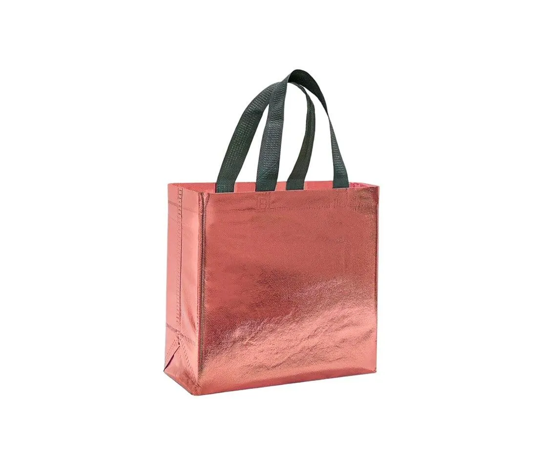 Shopping Bag | Carry Bag for Return Gifts | Non-Woven Gift Bags | Tote Bags (Pack of 10 Pcs) | 9" Inch Small