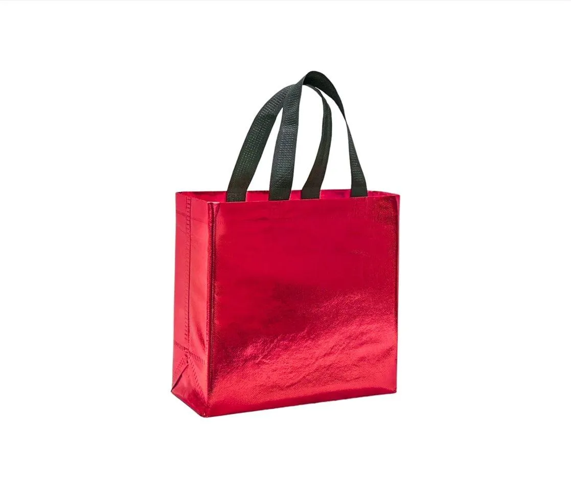 Shopping Bag | Carry Bag for Return Gifts | Non-Woven Gift Bags | Tote Bags (Pack of 10 Pcs) | 9" Inch Small