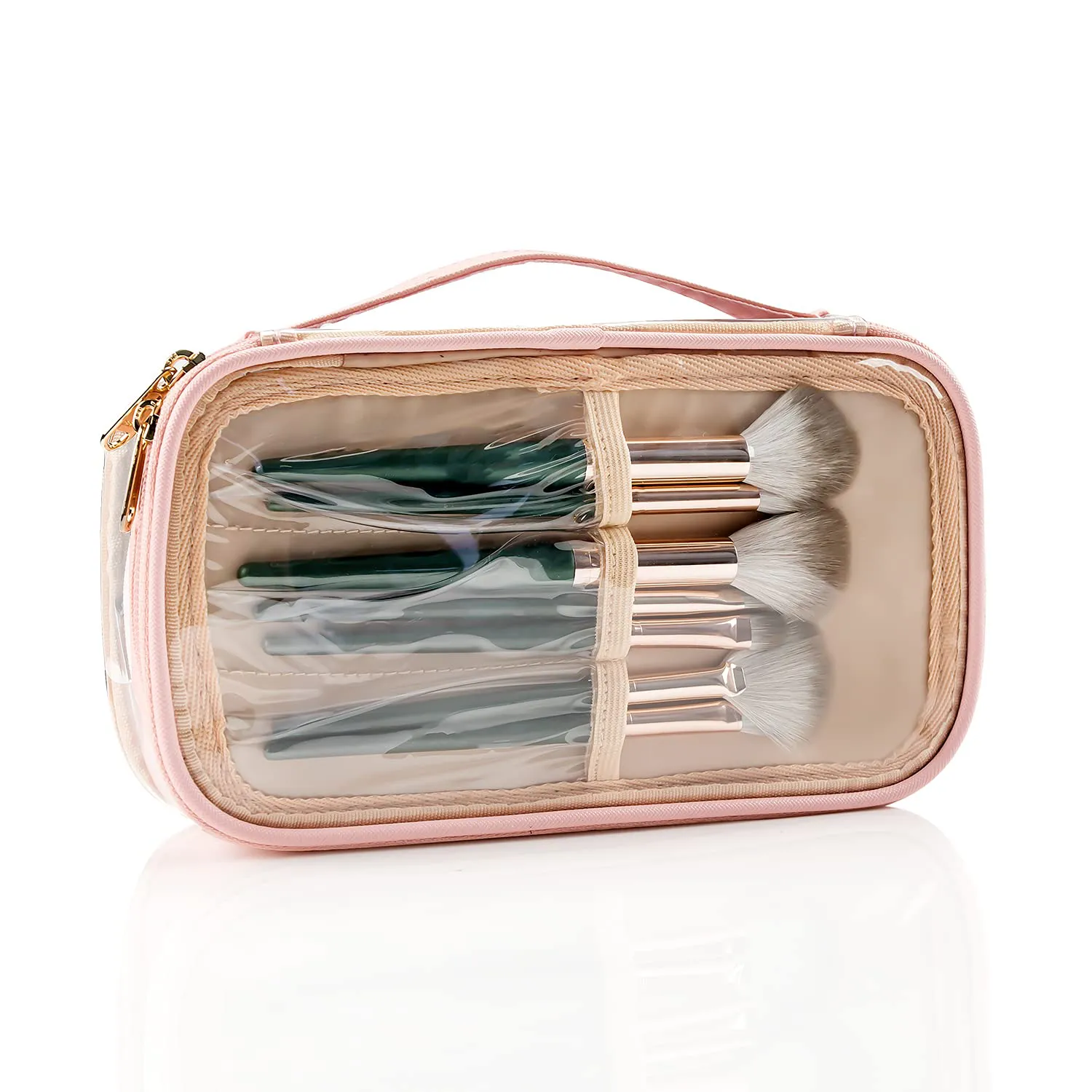 Small Cosmetic Bag,Portable Cute Travel Makeup Bag for Women and Girls Makeup Brush Organizer Cosmetics Pouch Bags