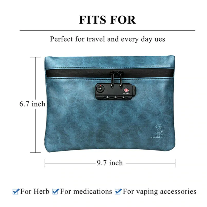 Smell Proof Bag With Combination Lock