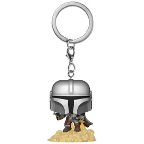 Star Wars: The Mandalorian with Blaster Pocket Pop! Key Chain