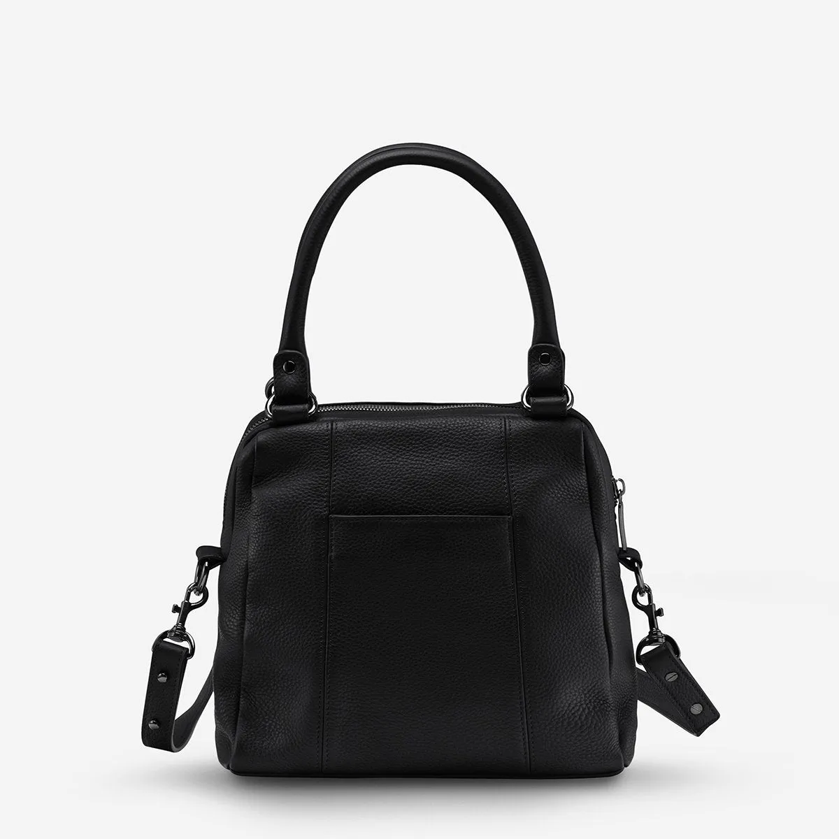 Status Anxiety WOMENS LAST MOUNTAINS LEATHER BAG BLACK