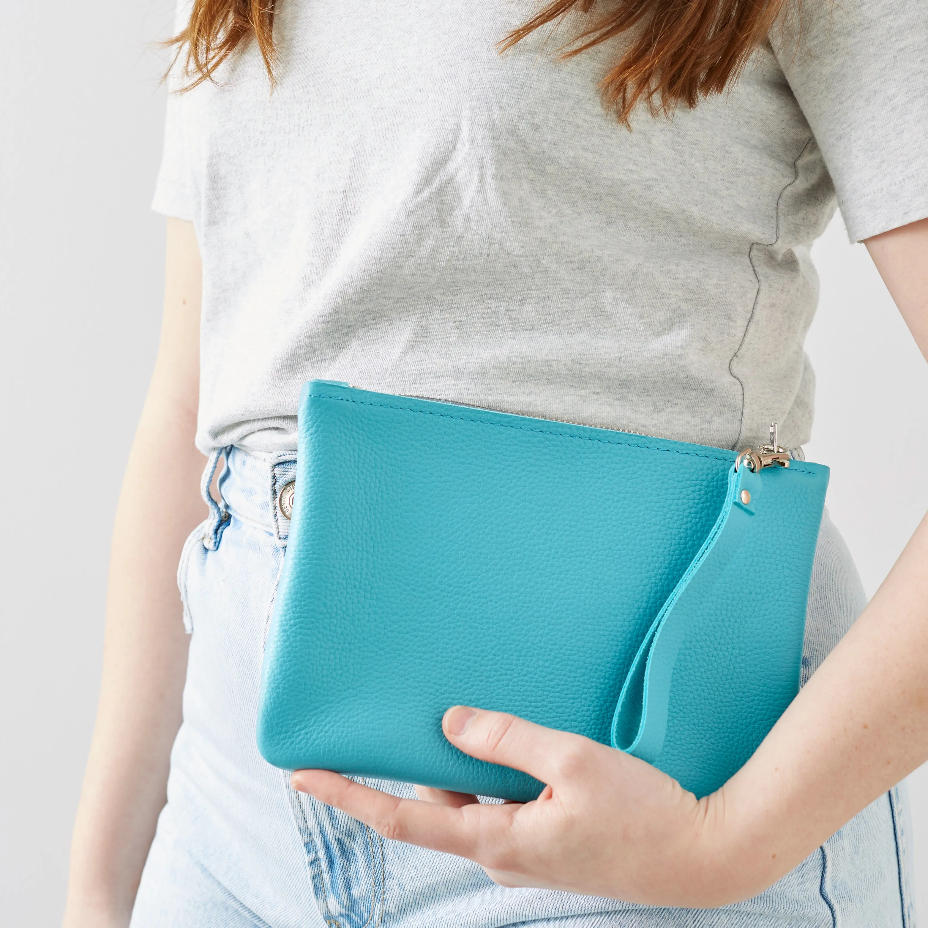 Teal Clutch Bag