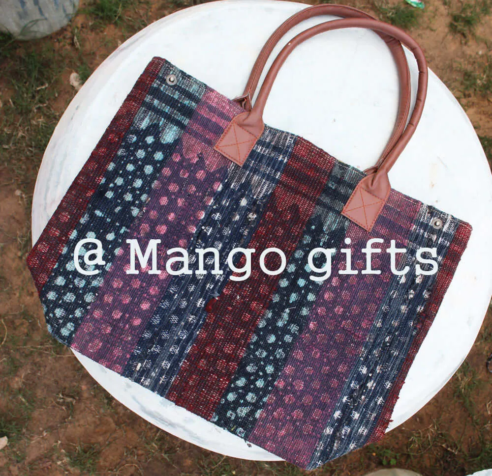 Tota/Tote Rug Bag Hand Stitch Shopping Bag