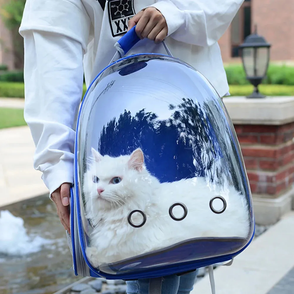 Transparent Bubble Cat Backpack - Portable Breathable Pet Travel Carrier