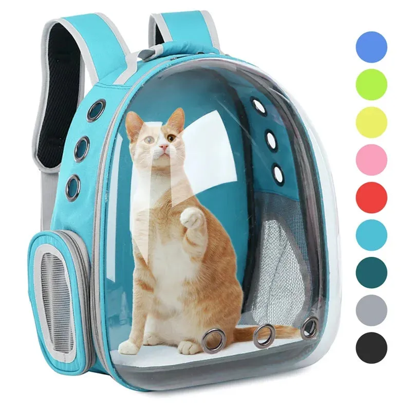 Transparent Bubble Cat Backpack - Portable Breathable Pet Travel Carrier