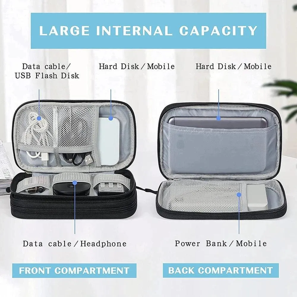 Travel Tech Gear Organizer: Waterproof Cable Bag for Electronic Accessories