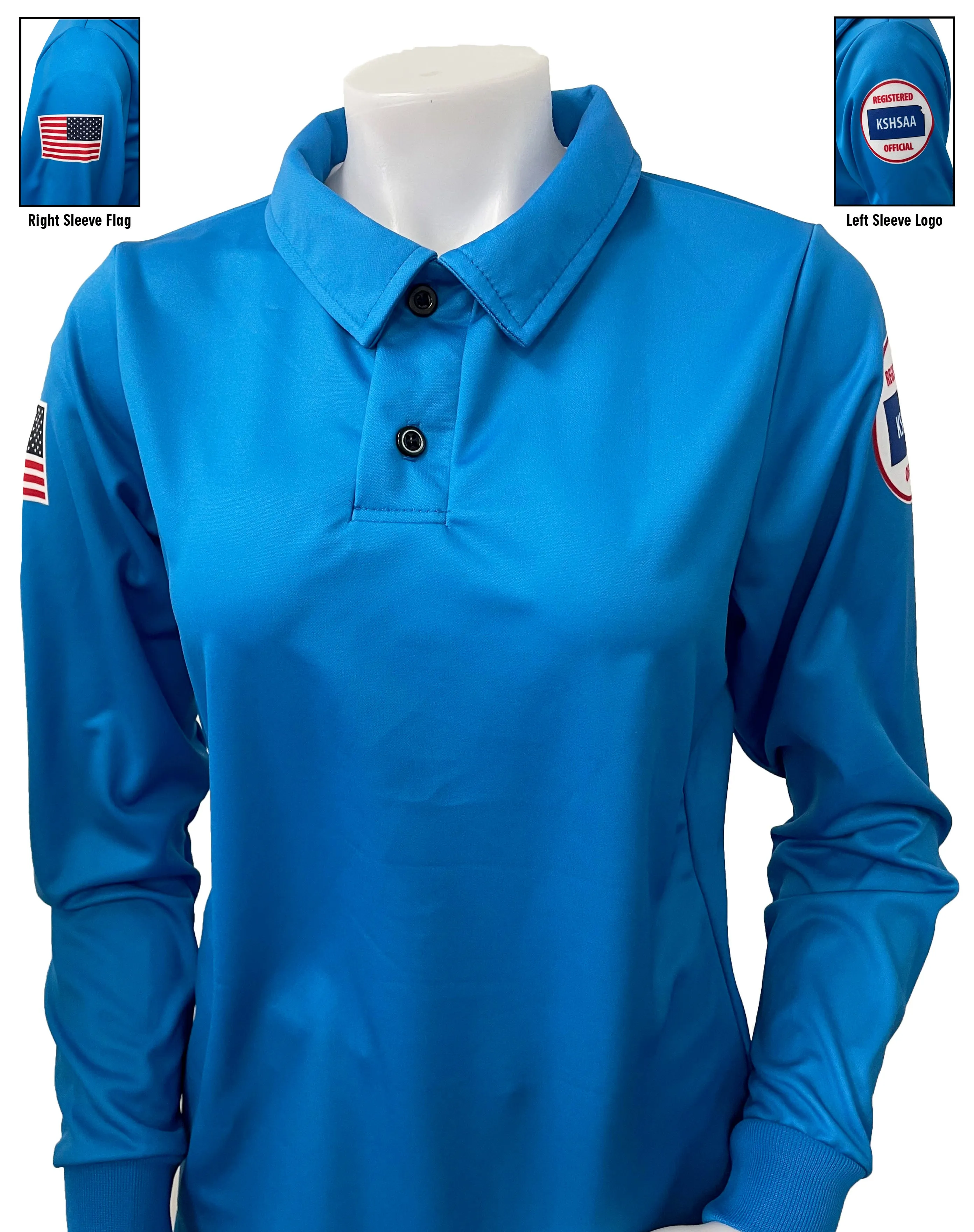 USA403KS-WF BB - Smitty "Made in USA" - BRIGHT BLUE - Volleyball Women's Long Sleeve Shirt