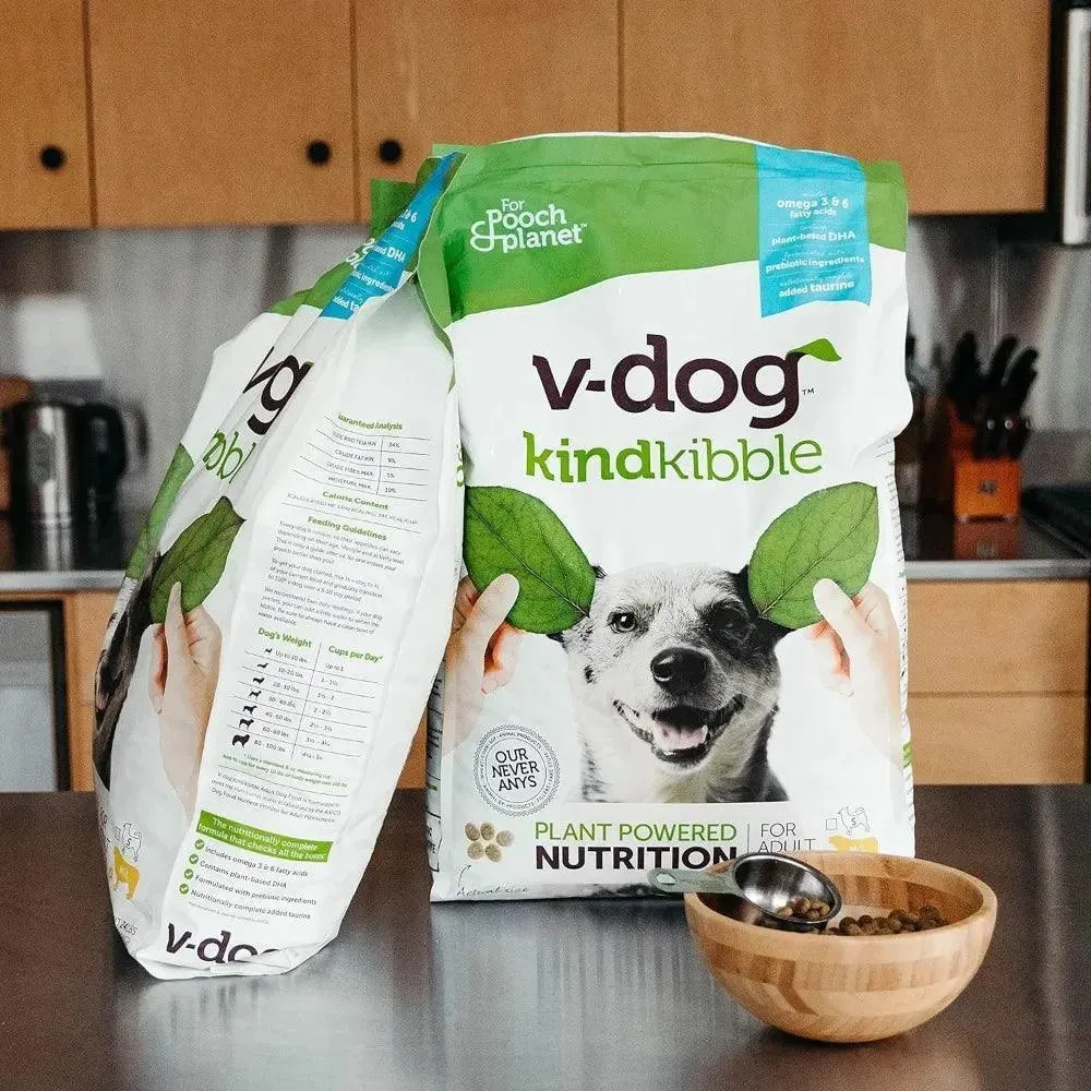 Vegan Kibble Dry Dog Food - Plant-Based Protein (24 LB)