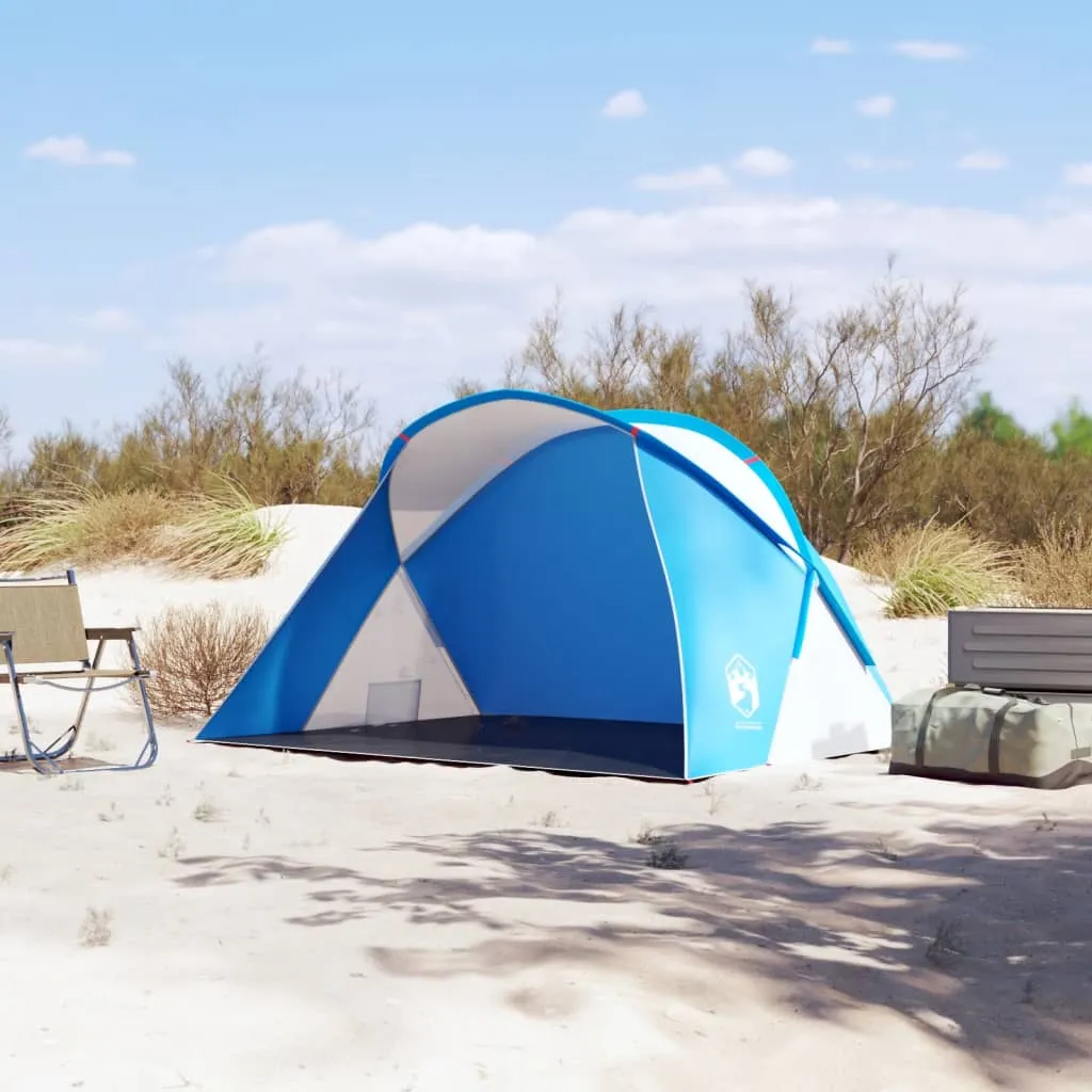 vidaXL Beach Tent 2-Person Azure Blue Pop-up Waterproof