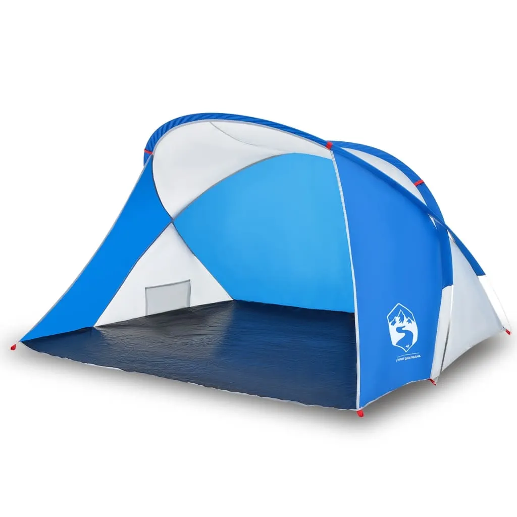 vidaXL Beach Tent 2-Person Azure Blue Pop-up Waterproof