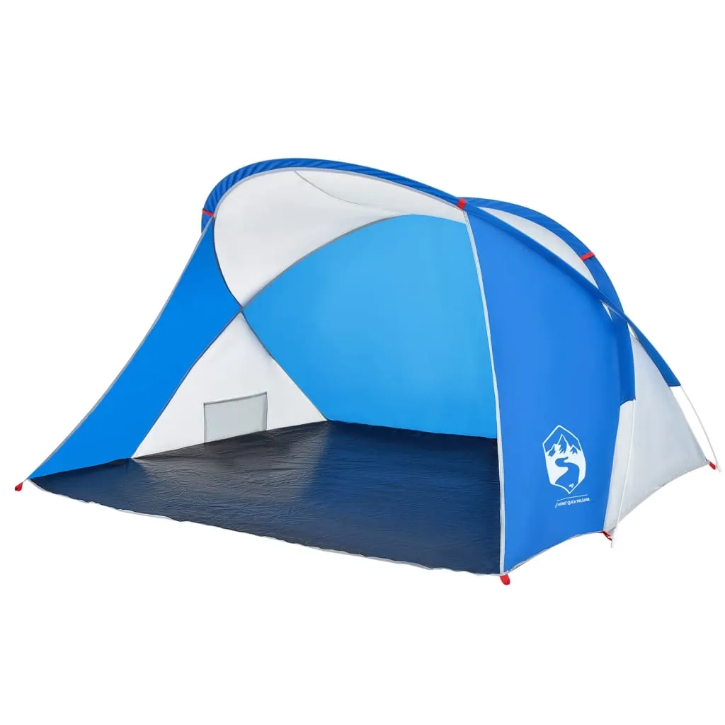 vidaXL Beach Tent 2-Person Azure Blue Pop-up Waterproof