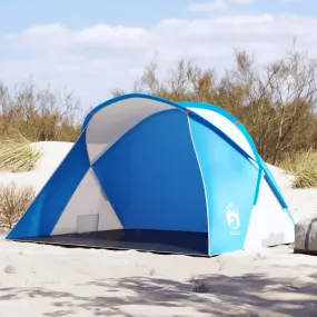 vidaXL Beach Tent 2-Person Azure Blue Pop-up Waterproof