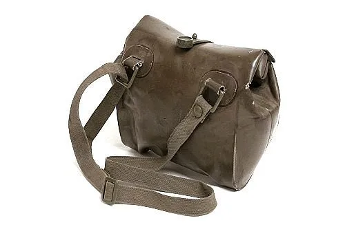 West German Bundeswehr Rubberized Gas Mask Bag