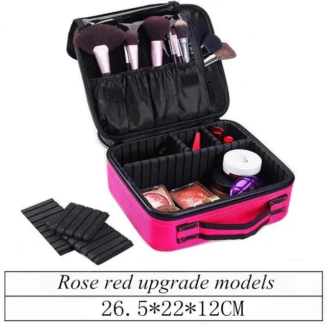 Women High Quality Professional Makeup Organizer Bolso Mujer Cosmetic Case