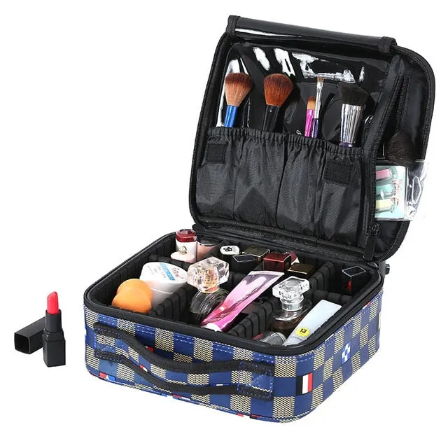 Women High Quality Professional Makeup Organizer Bolso Mujer Cosmetic Case