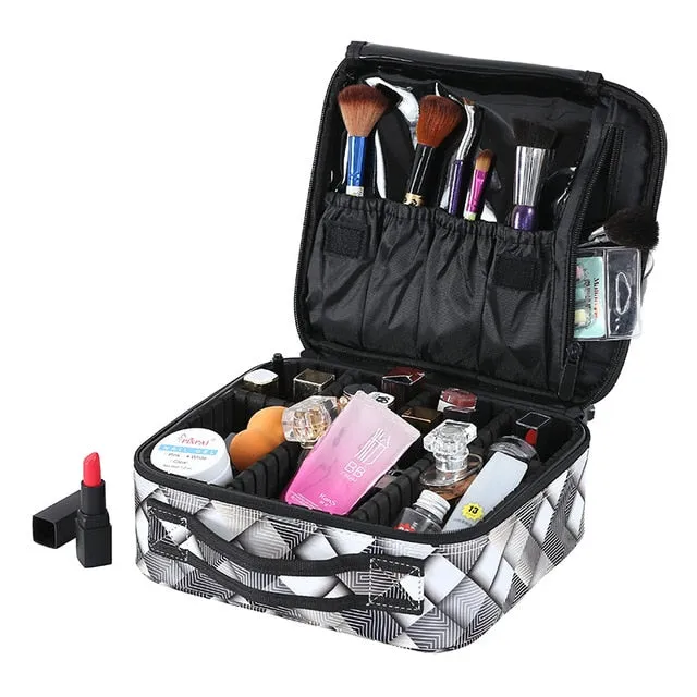 Women High Quality Professional Makeup Organizer Bolso Mujer Cosmetic Case