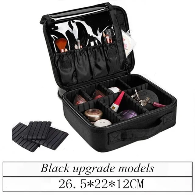 Women High Quality Professional Makeup Organizer Bolso Mujer Cosmetic Case