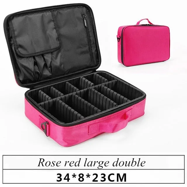 Women High Quality Professional Makeup Organizer Bolso Mujer Cosmetic Case