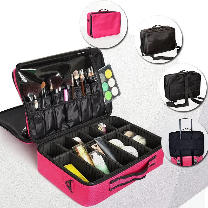 Women High Quality Professional Makeup Organizer Bolso Mujer Cosmetic Case