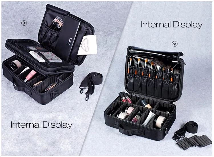 Women High Quality Professional Makeup Organizer Bolso Mujer Cosmetic Case