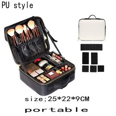 Women High Quality Professional Makeup Organizer Bolso Mujer Cosmetic Case