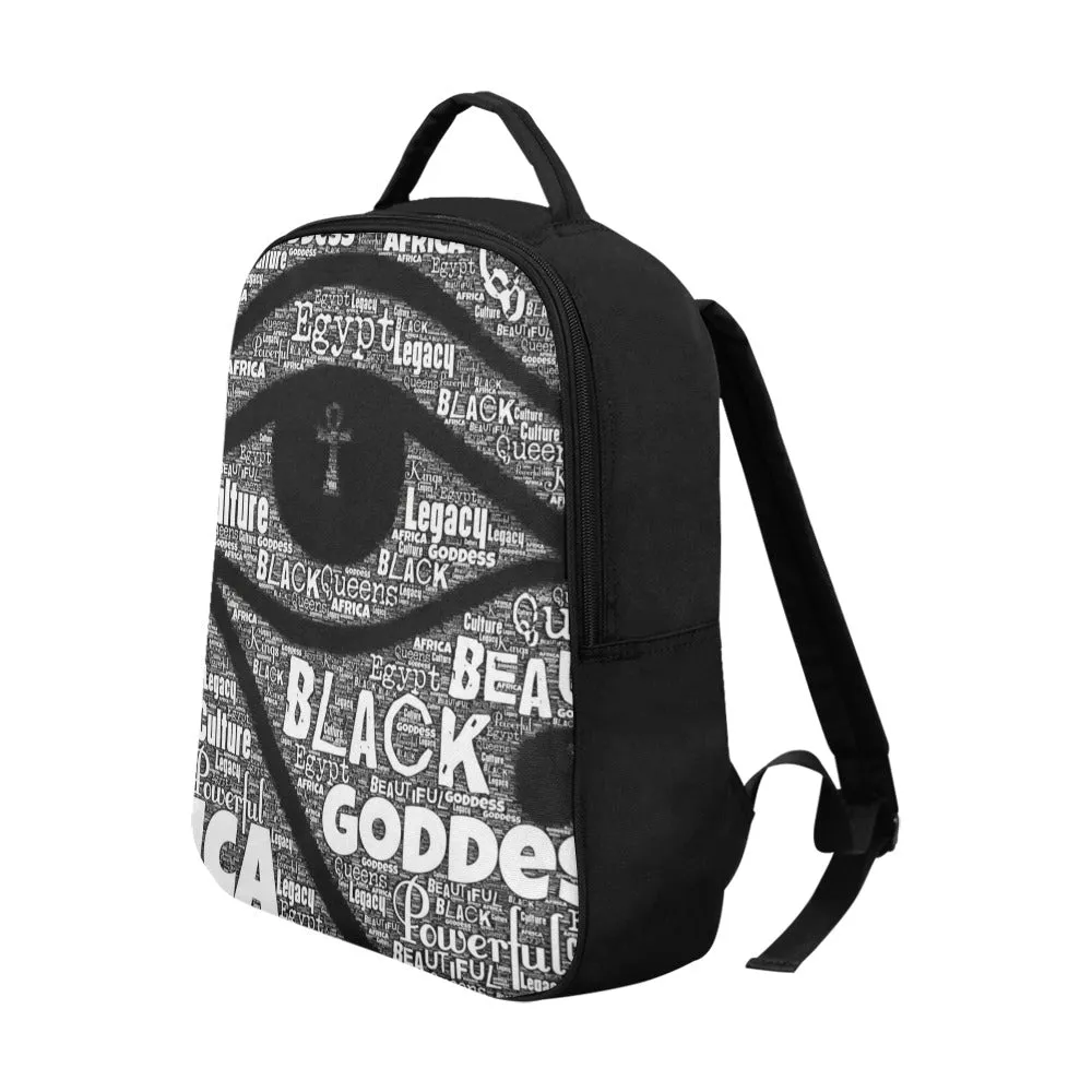 Worded Eye of Horus Adult Bookbag