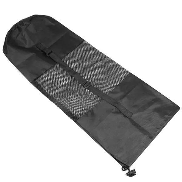 Yoga Bag Mat Carry Exercise Mat Carrying Cover with Strap - Black 75 X 25 cm