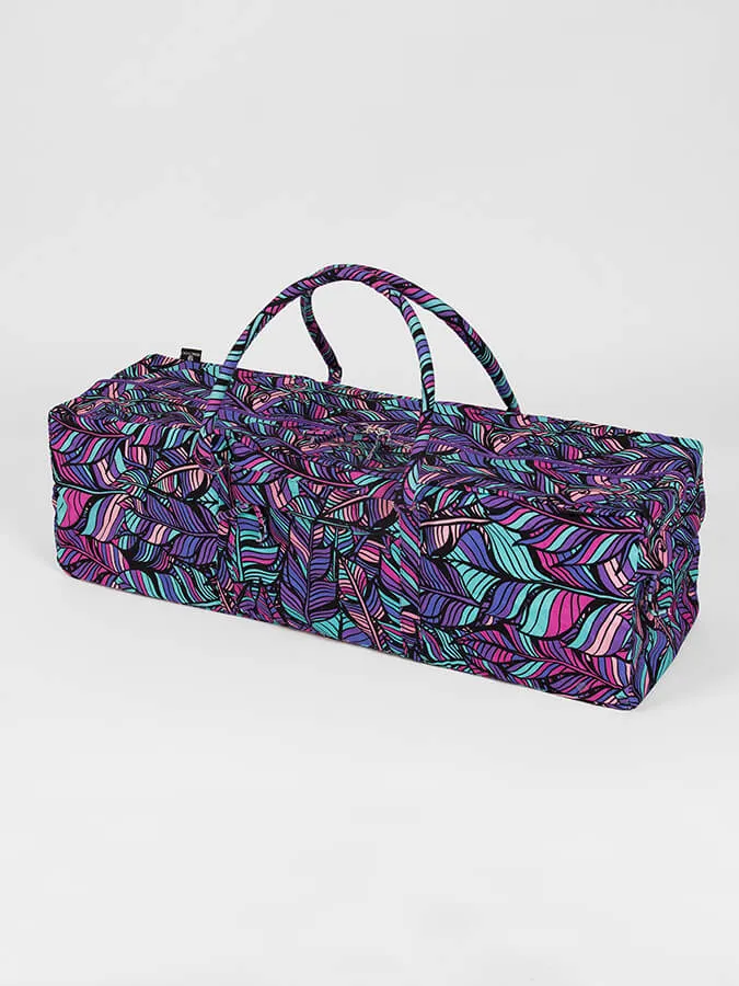 Yoga Studio GOTS Organic Cotton Designed Yoga Equipment Kit Bag - Floral Collection